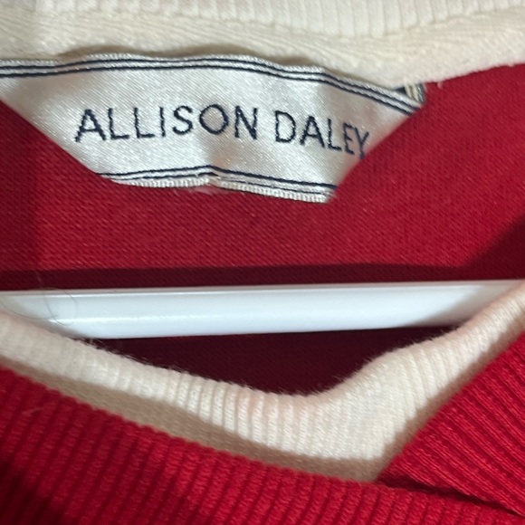 Vintage Allison Daley Red Sweater Christmas Tree Design Large - Picture 3 of 10